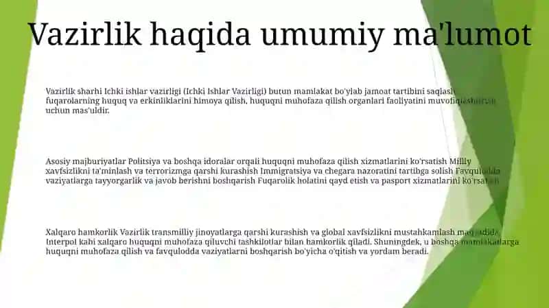 Ichki Ishlar Vazirligi 2