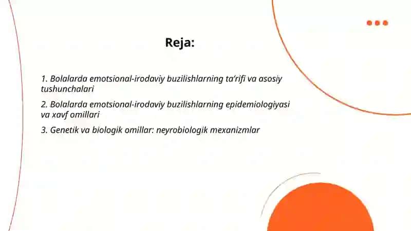 Bolalarda Emotsional irodaviy buzilish 2