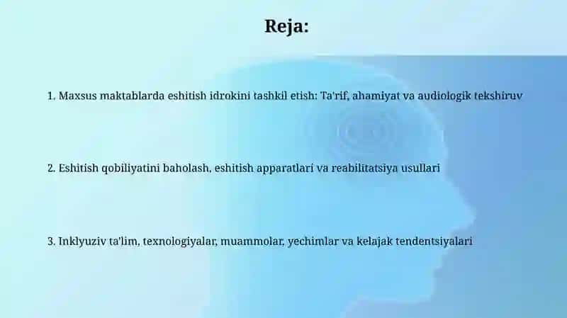 Maxsus maktablarda eshitish idrokini tashkil etilishi 2