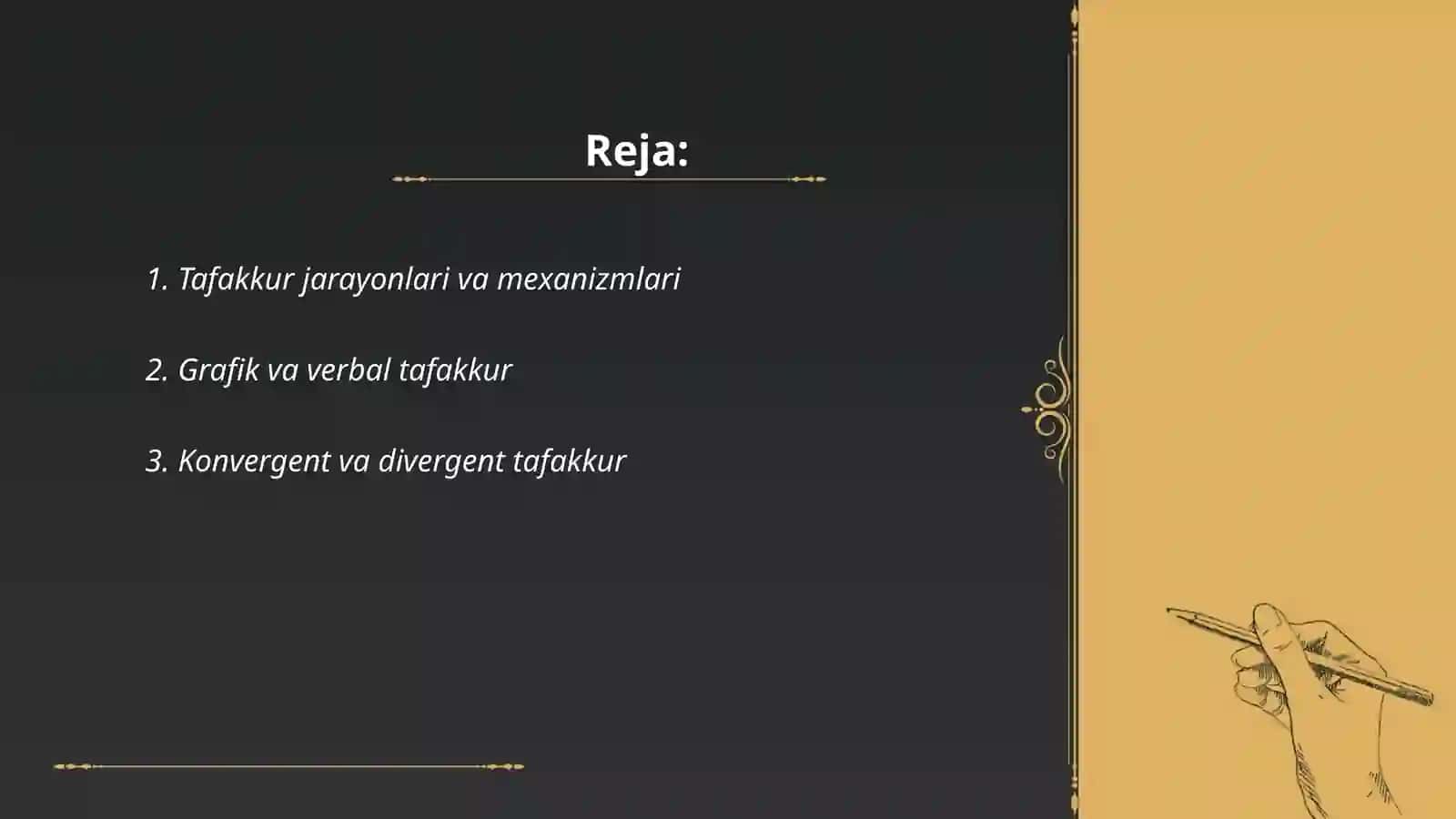Tafakkur borasidagi psixologik nazariyalar 2
