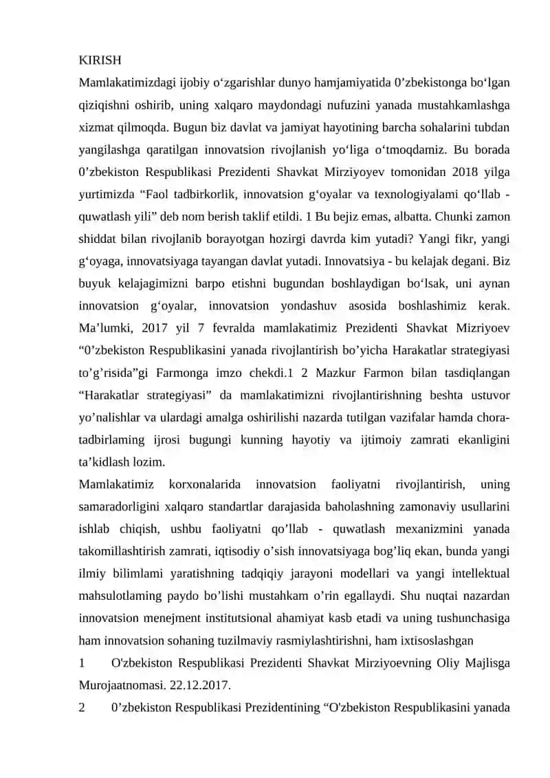 Innovatsion Iqtisodiyotga Kirish 2