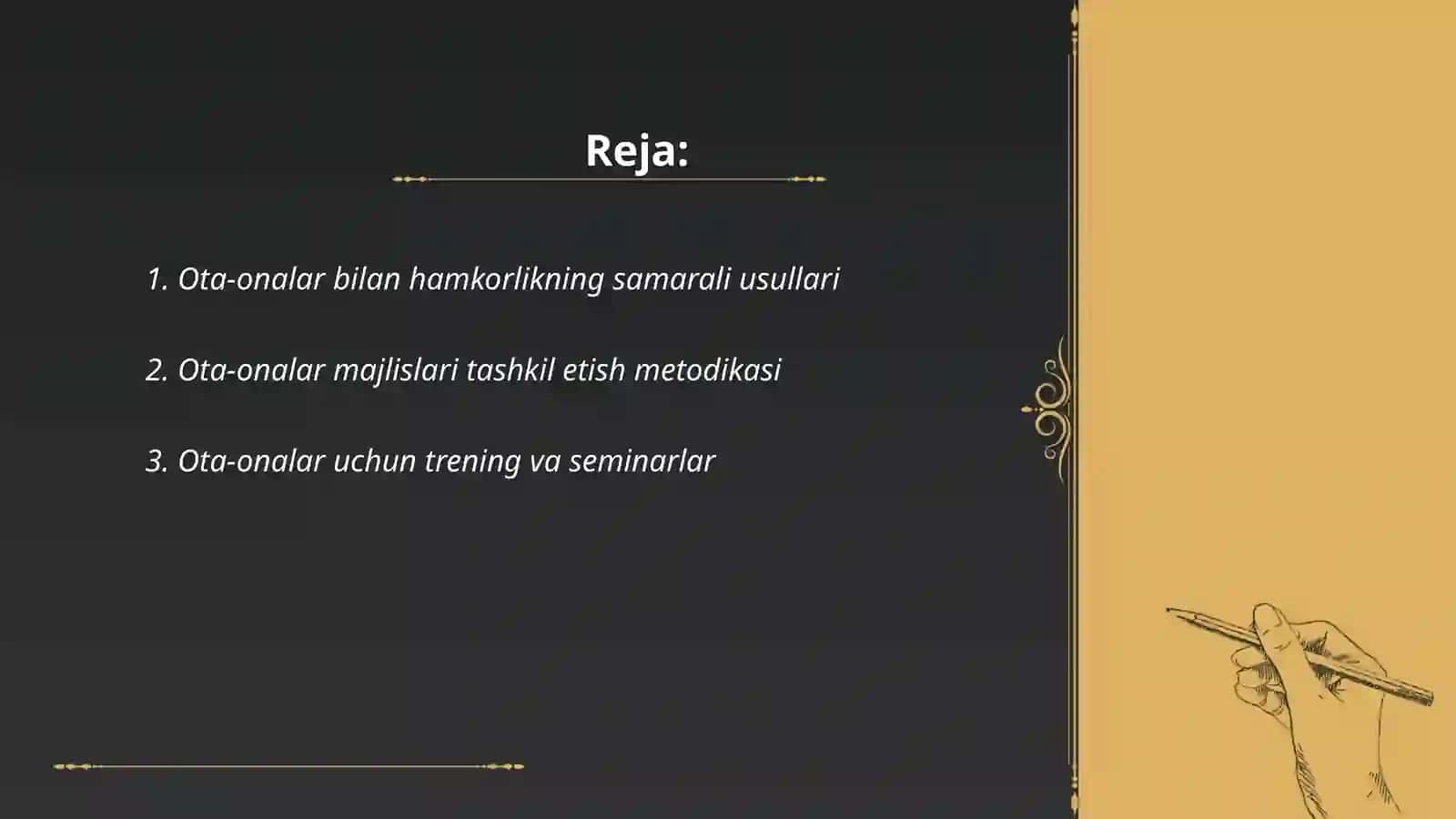 Ota-onalar bilan ishlash metodikasi 2