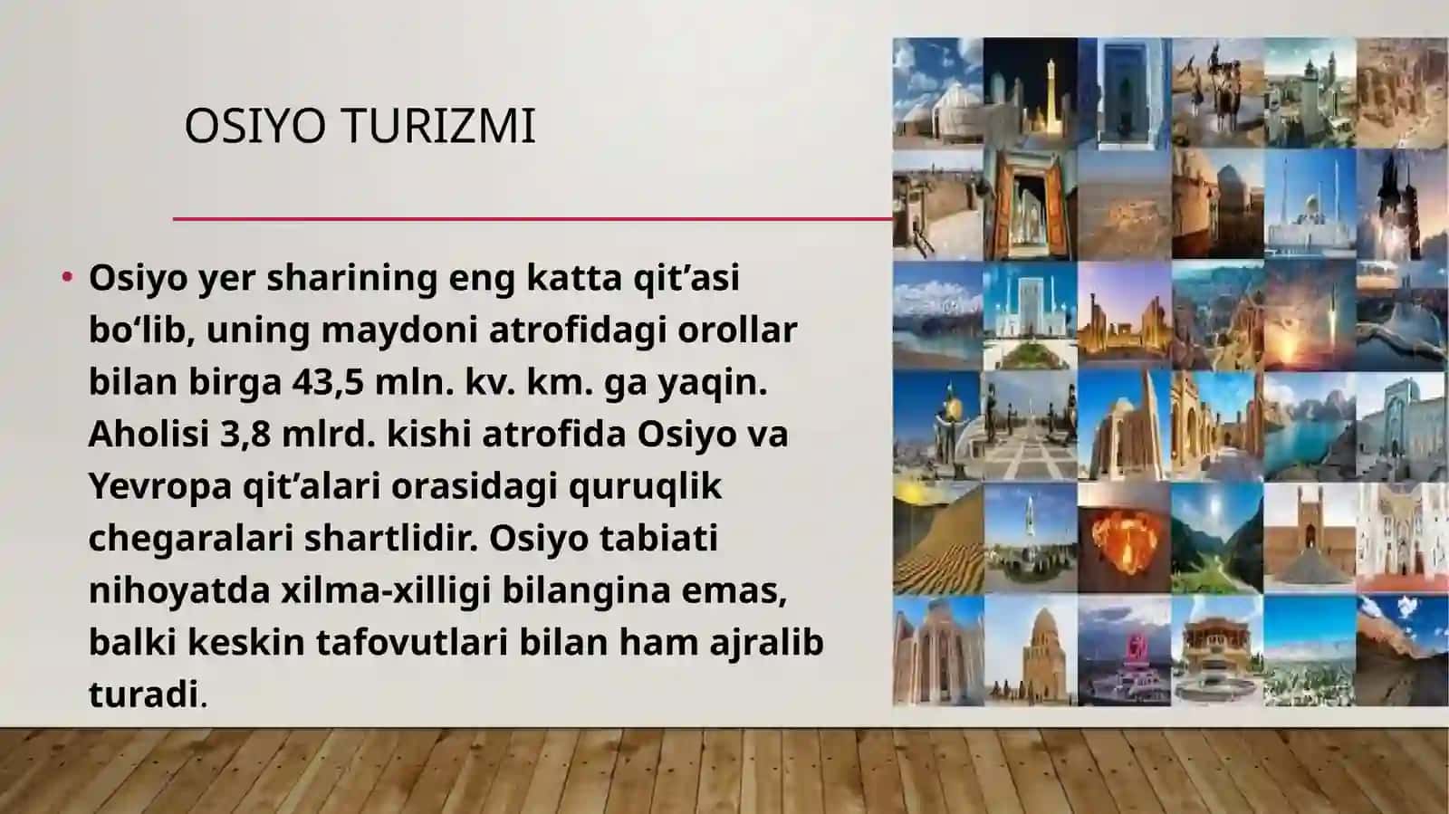 Osiyo turizmi 2