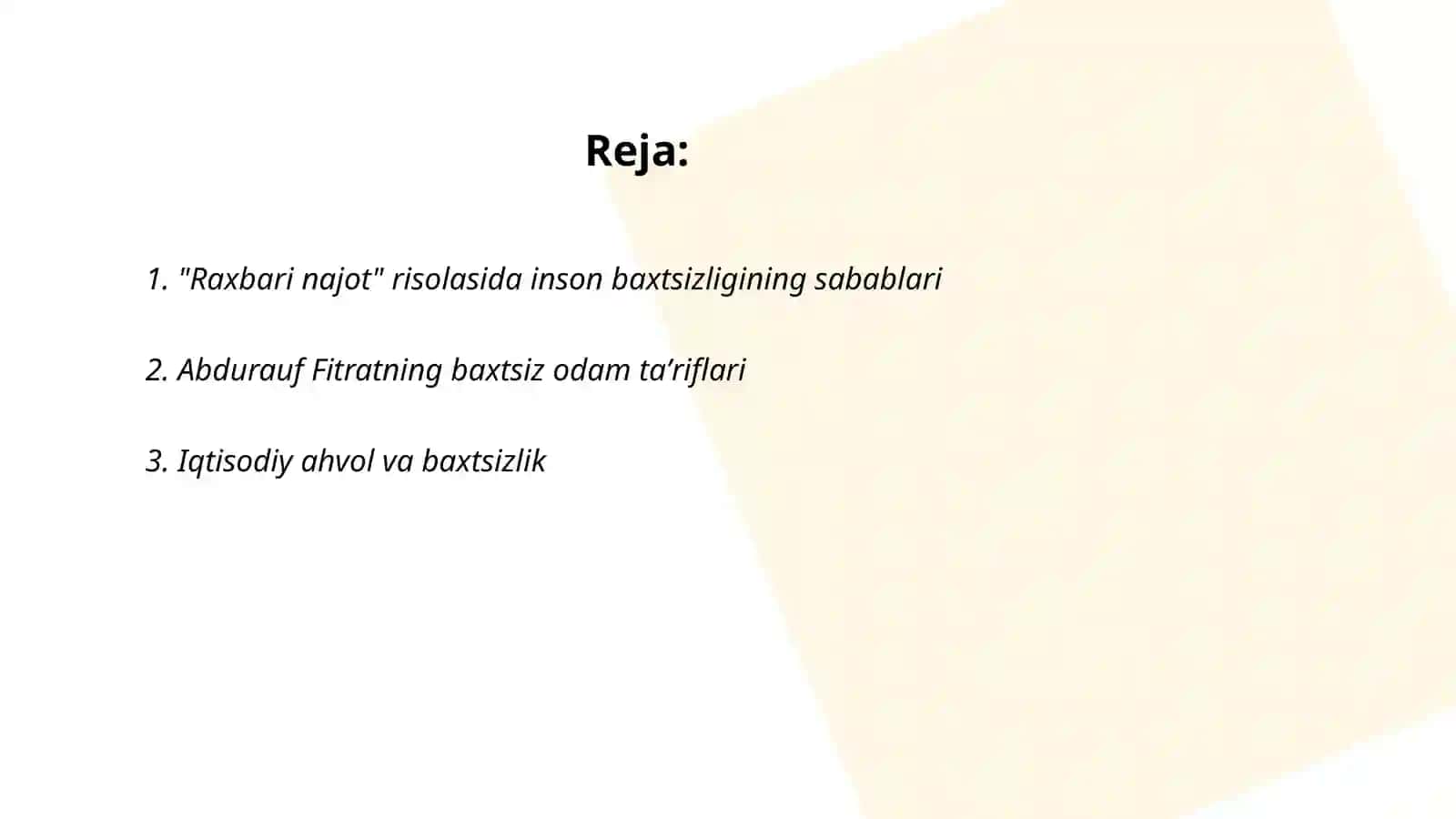 Baxtsiz odamlarning ikki toifasi 2