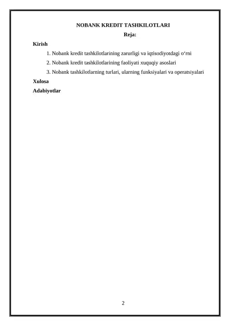 NOBANK KREDIT TASHKILOTLARI 2