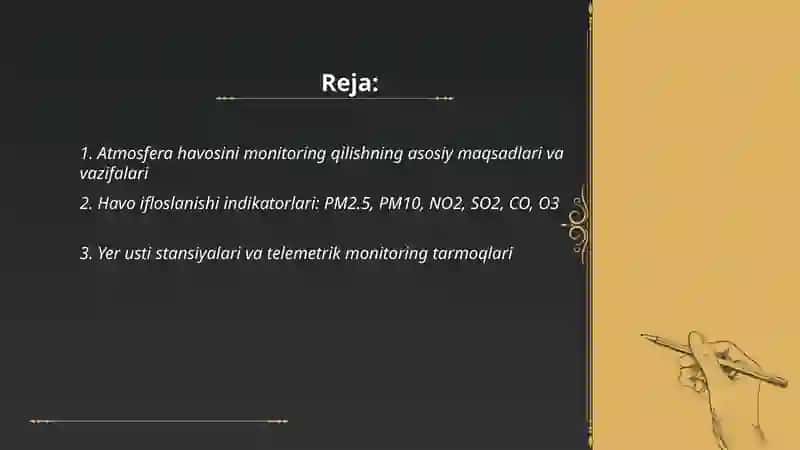 Atmosfera havosi monitoringi 2