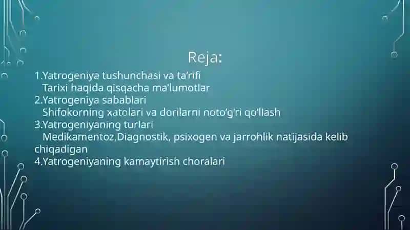 Hozirgi zamon tibbiyotida yatrogeniya muammolari 2