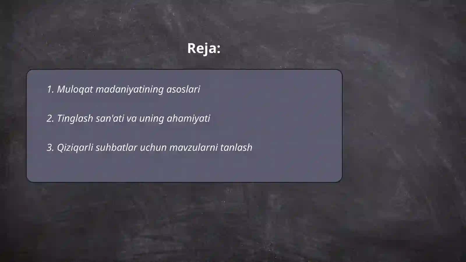 Muloqat madaniyati 2