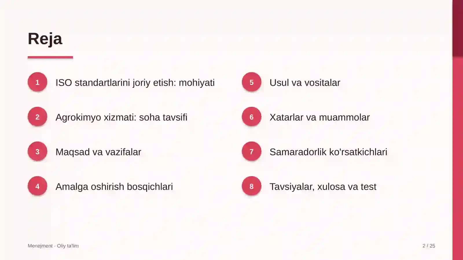 agrokimyo xizmatida iso standartlarini joriy etish 9774 2