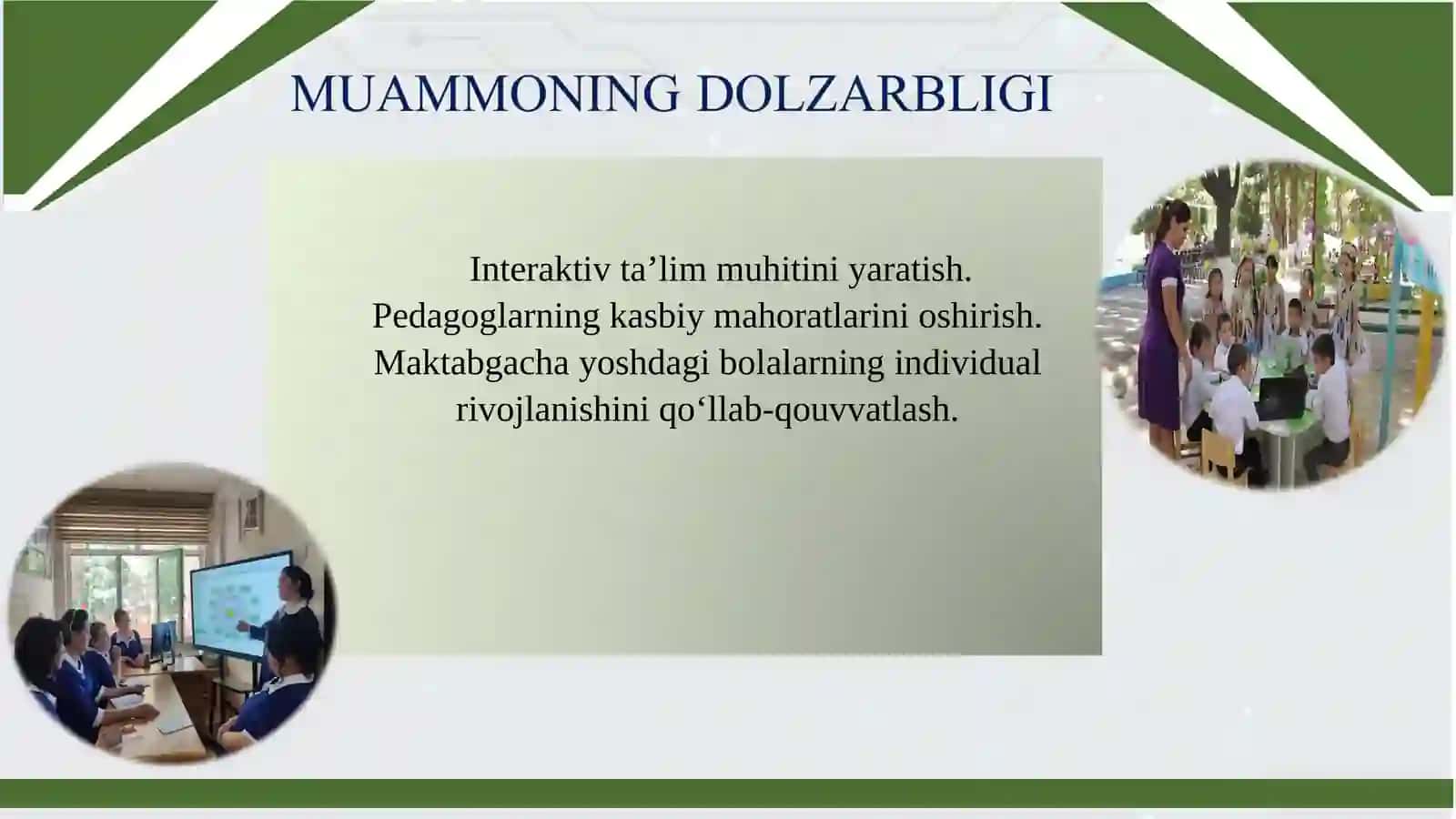 "ILK QADAM" DAVLAT O'QUV DASTURI 2