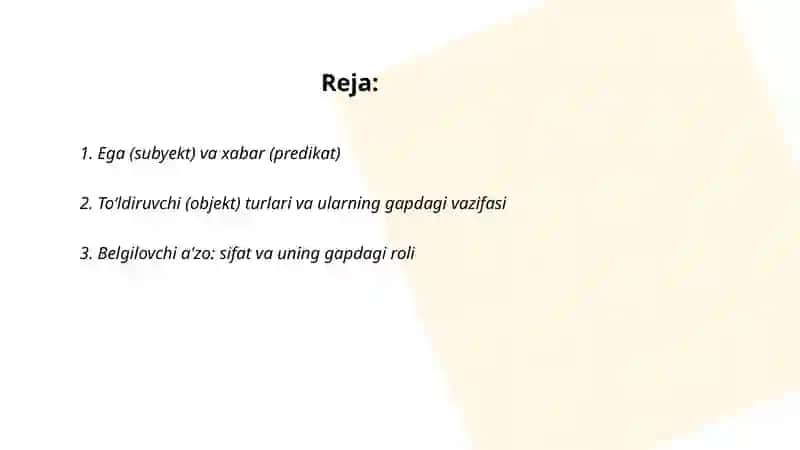 Hozirgi oʻzbek adabiy tilining uzvlari 2