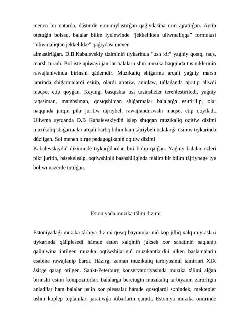 Rossiya Estoniya Latviya muzıka tálimi 2
