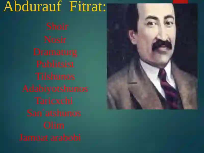 Abdurauf Fitratning dramasi mavzusida taqdimoti 2