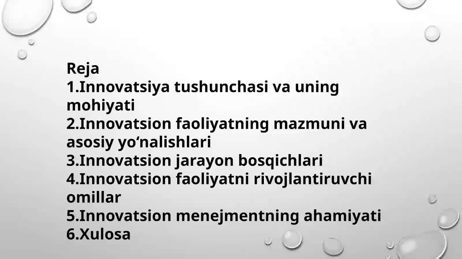 Innovatsion faoliyat va innovatsion jarayon 2