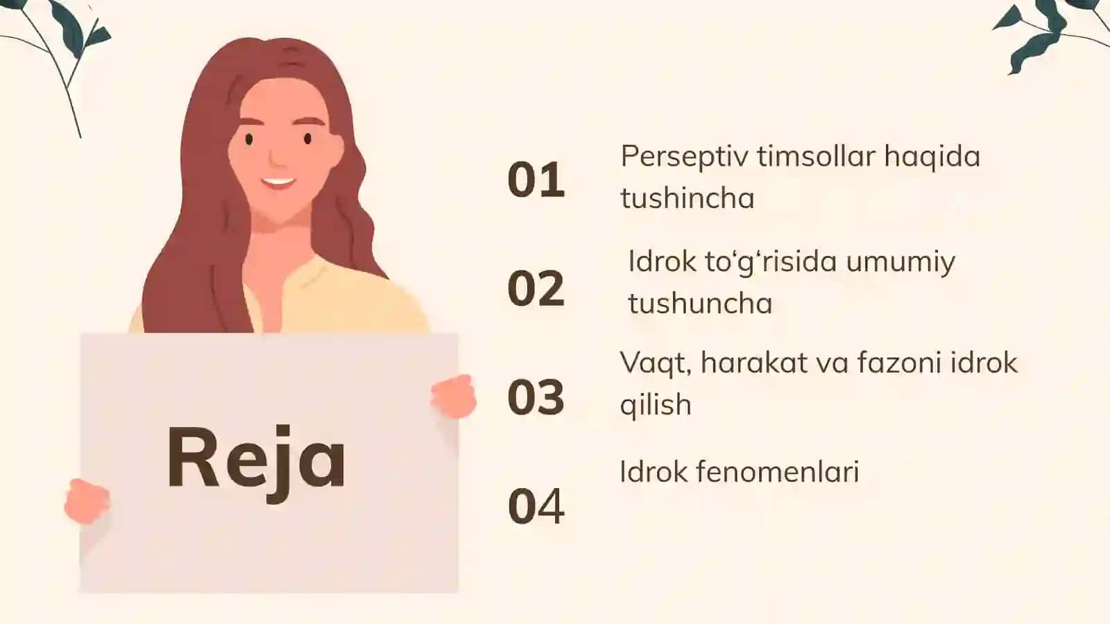 Perseptiv timsollar tashkil topishi 2