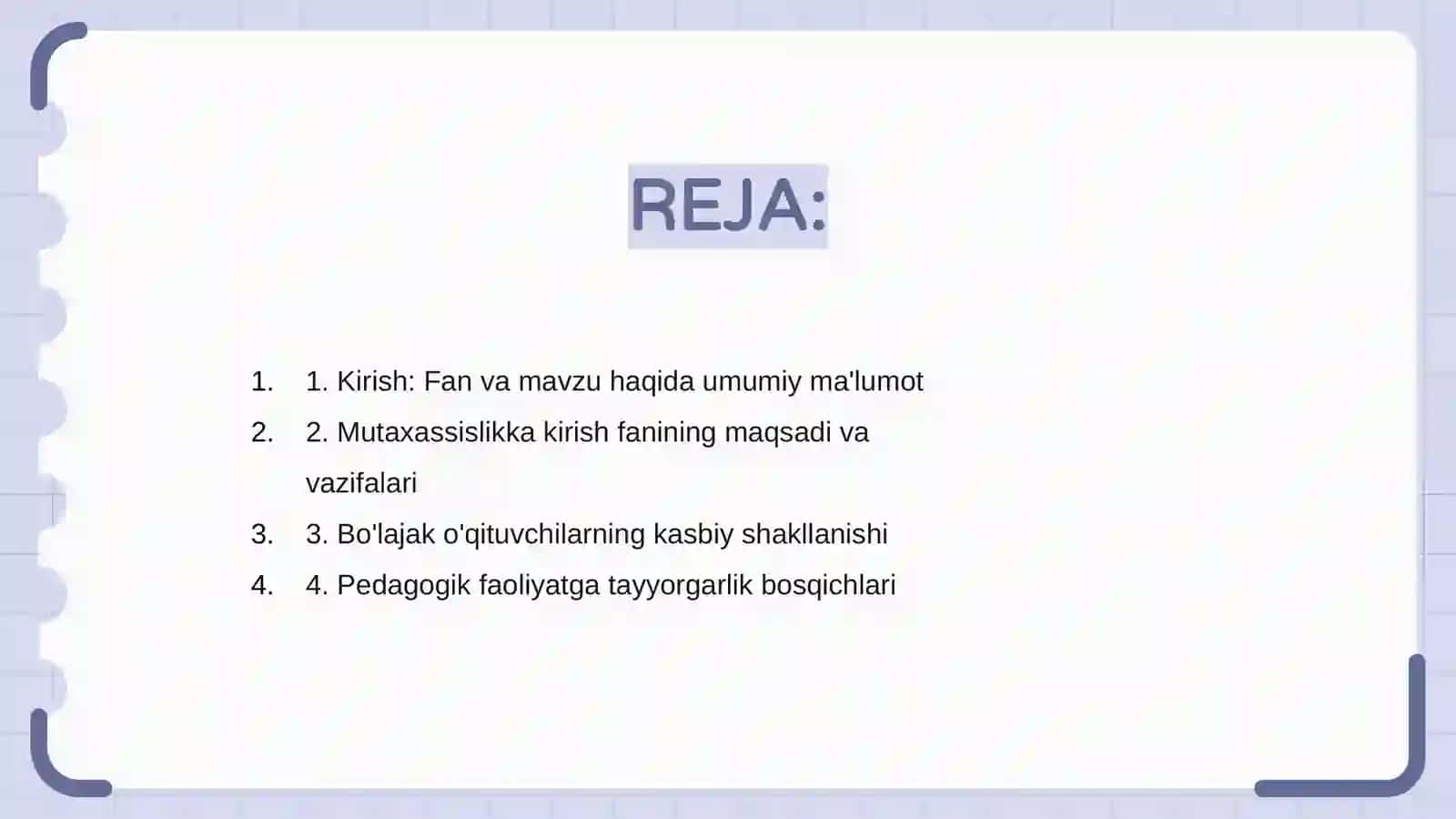 Mutaxassislikka kirish 2
