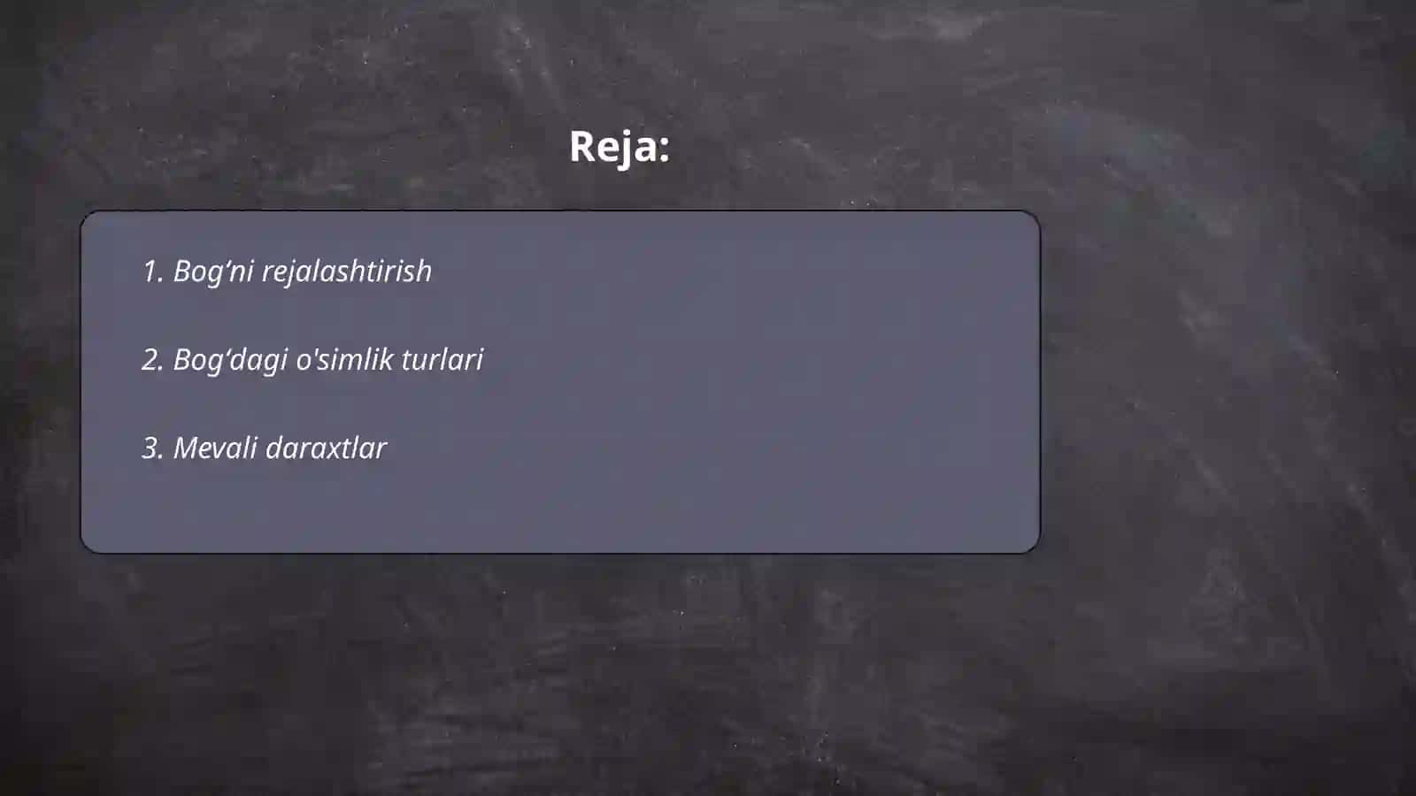 Botanika bogʻi va butalar 2
