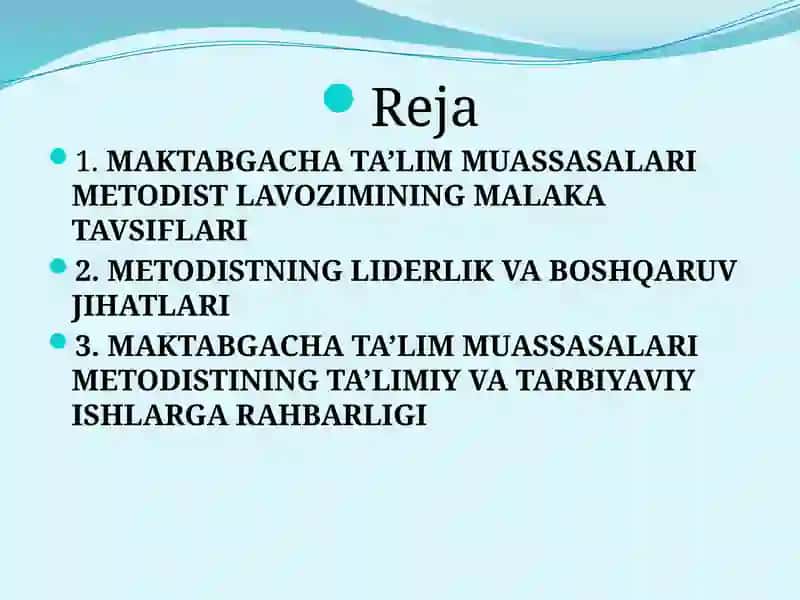 MAKBATGACHA TA'LIM MUASSASALARI METODISTI 2