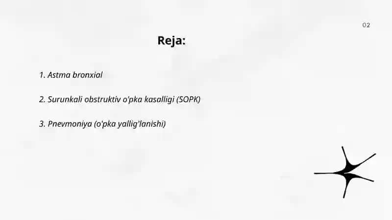 Nafas olish tizimi kasalliklari 2