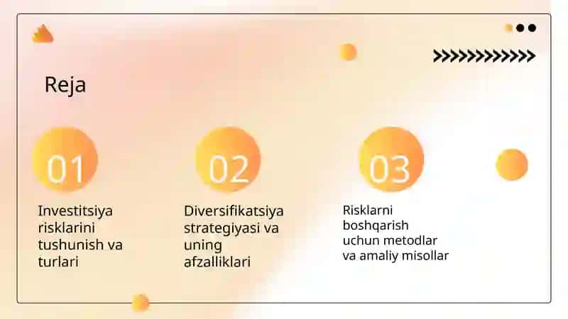 Investitsiya risklarini pasaytirish yoʻllari 2