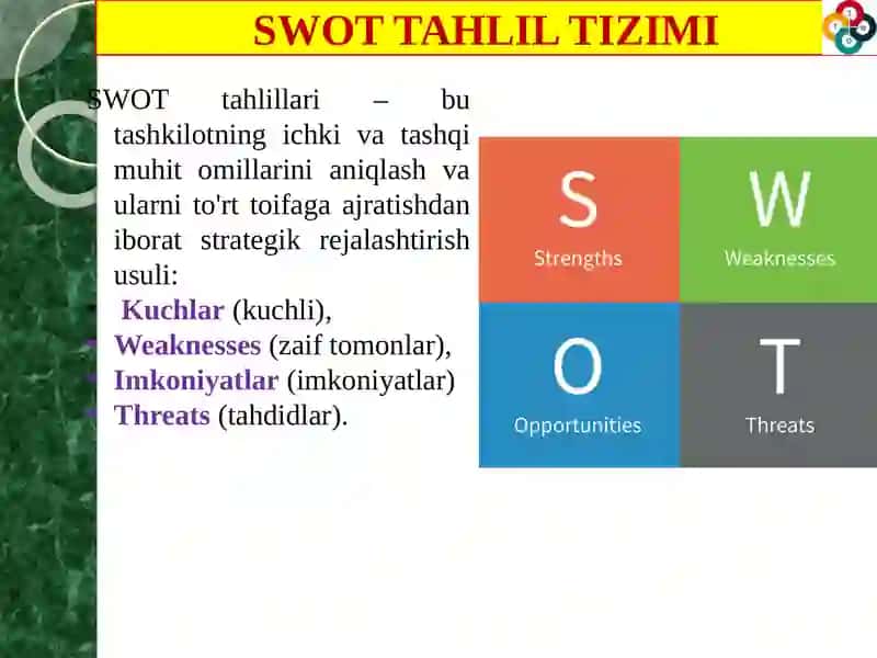 SWOT TAHLIL TIZIMI 2