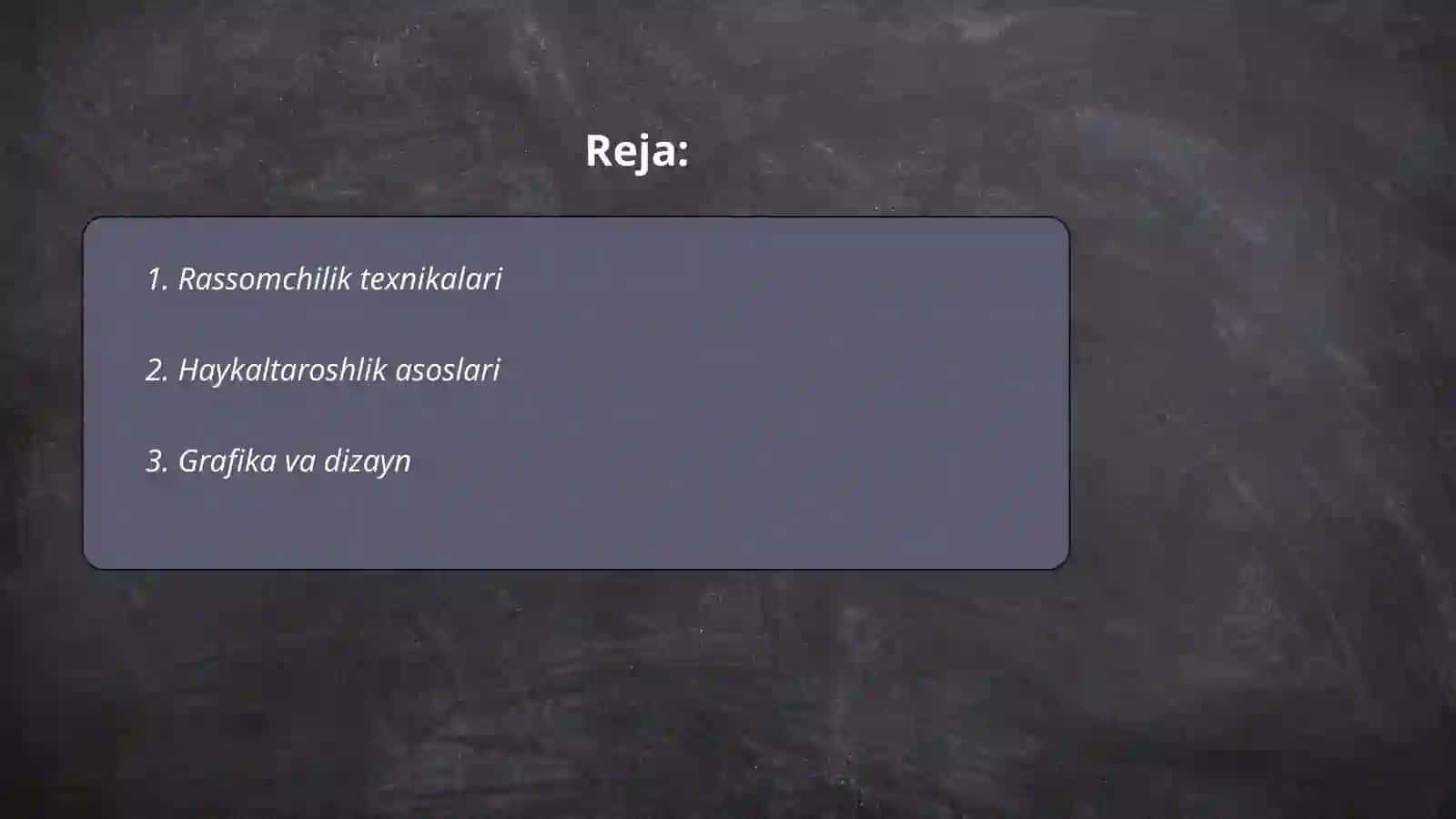 Rassomchilik texnikalari 2