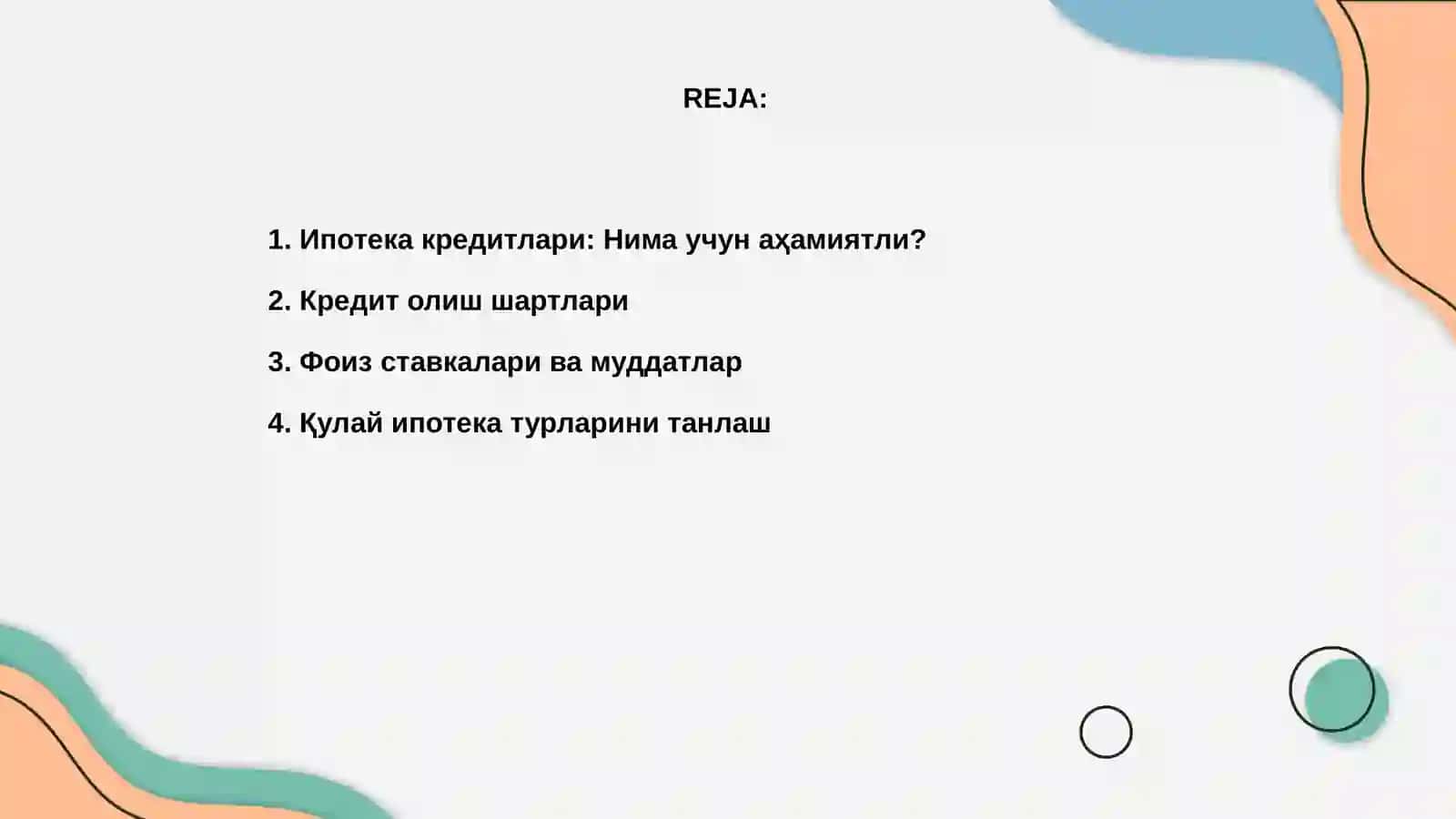 Ипотека кредитлари 2