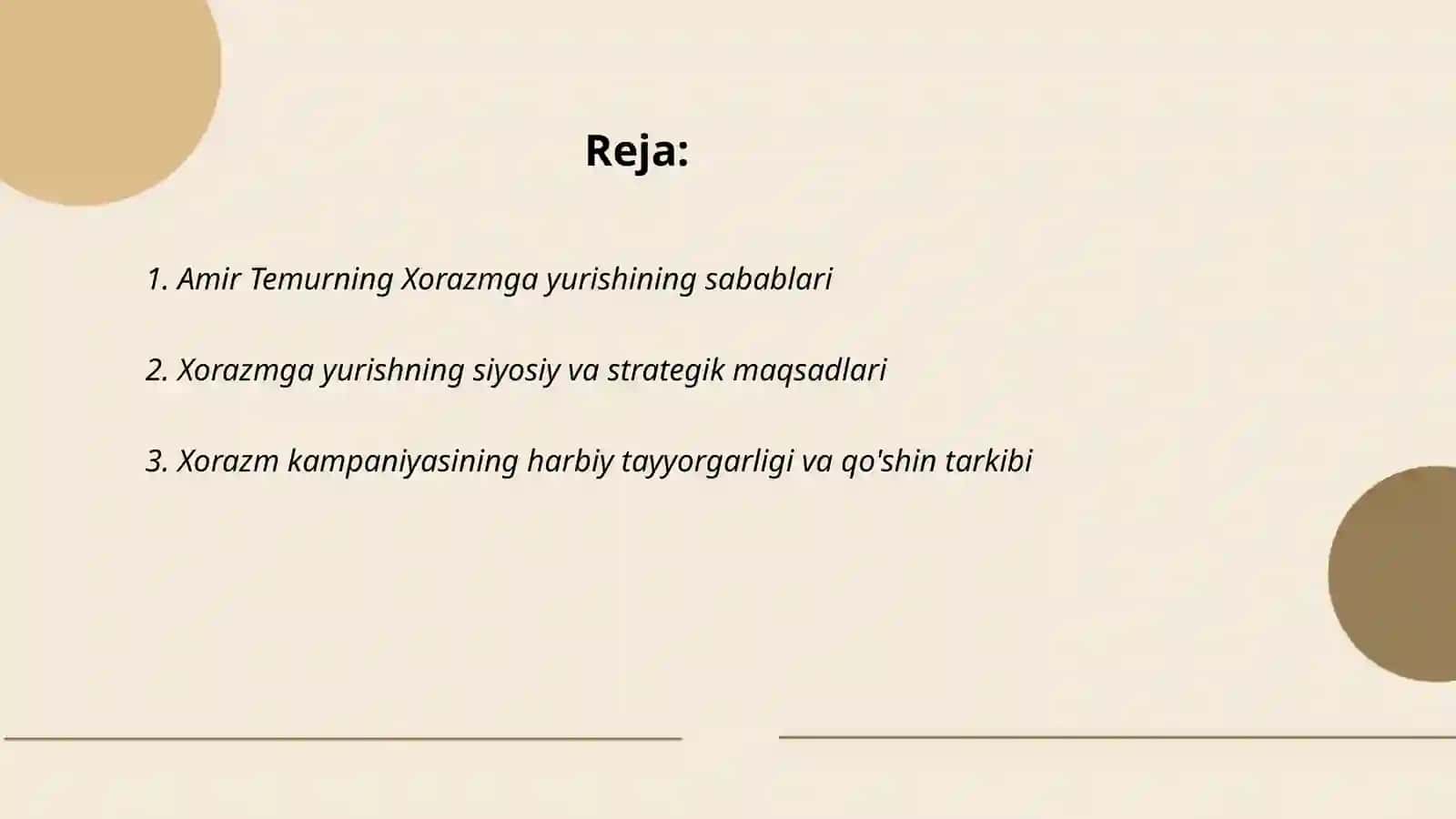 Amir Temur Xorazmga yurishi. Amir Temur Hindistonga yurishi 2