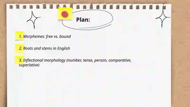 Morphological structure of the English language 2