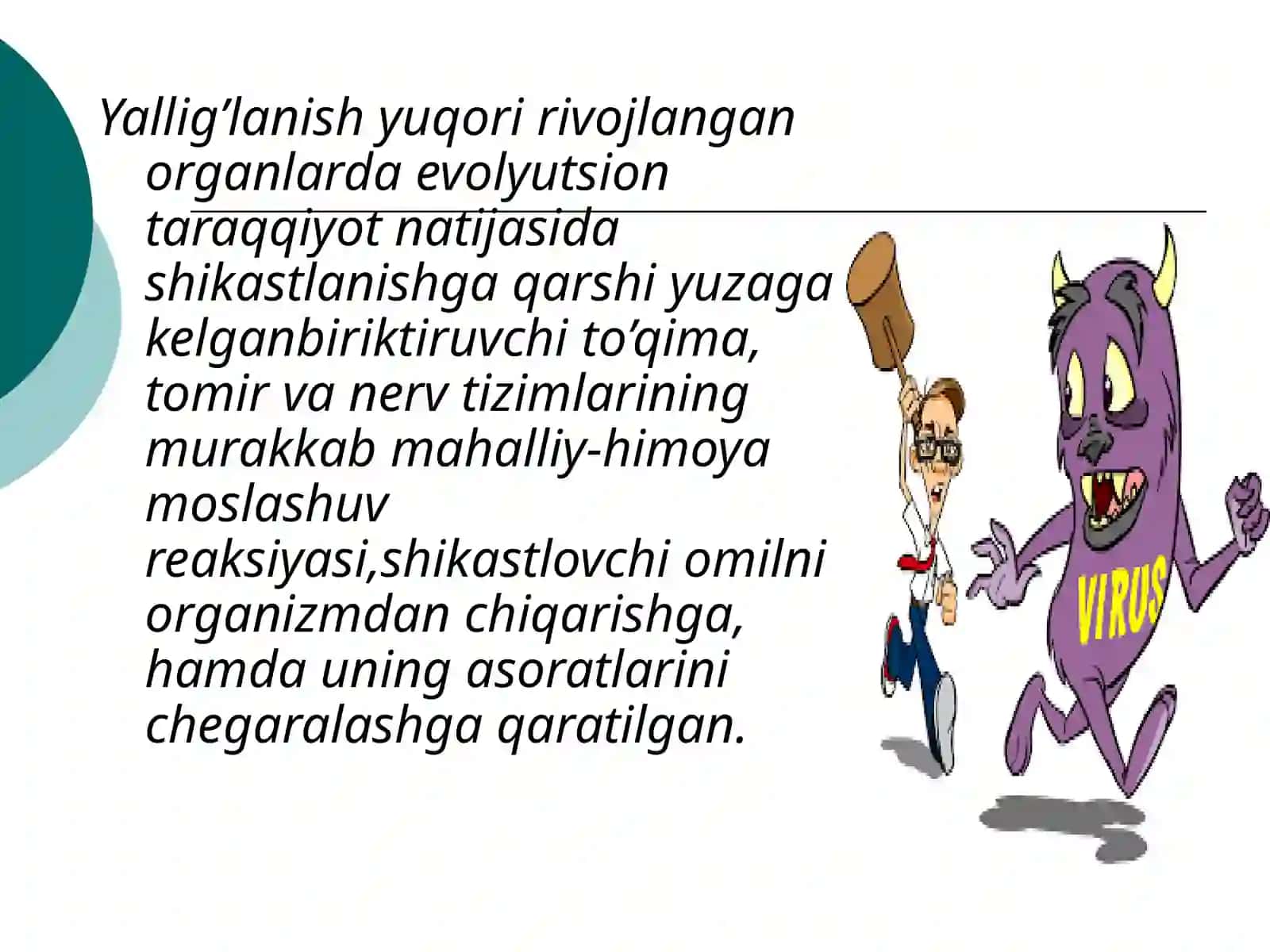 Yallig’lanish reaksiyasi vaqtida hujayralarning o'zaro ta'siri 2
