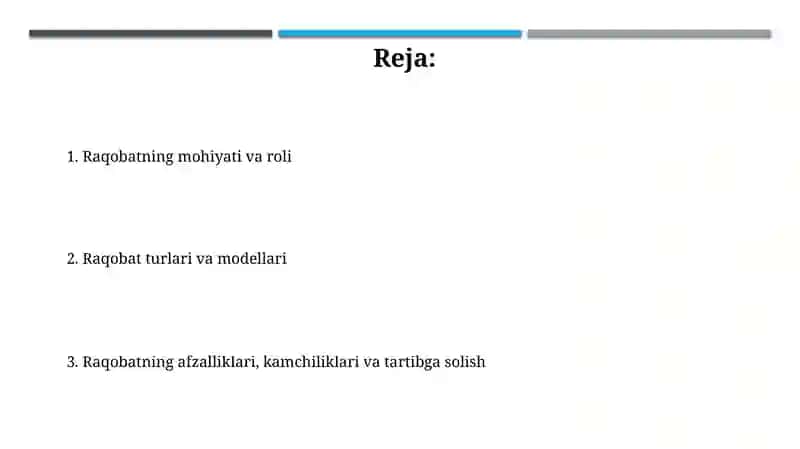 Raqobatning iqtisodiyotdagi roli 2
