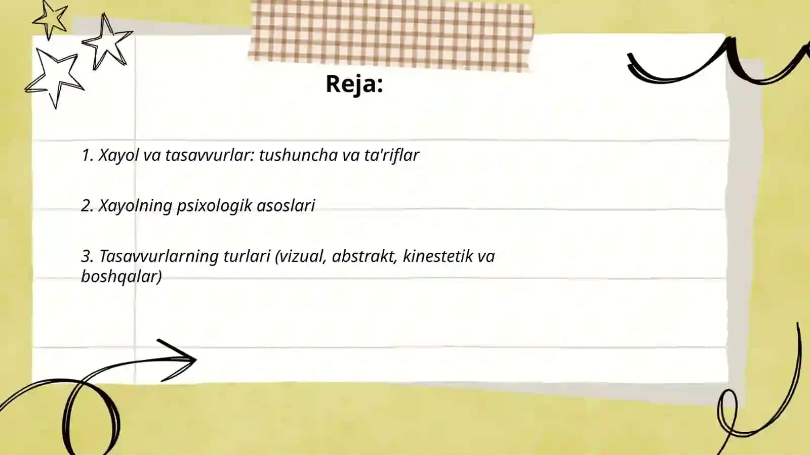 Xayol va tasavvurlar 2