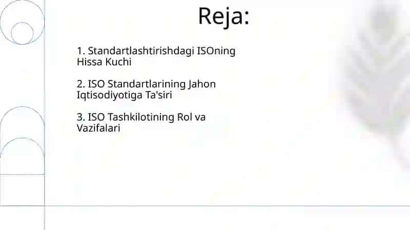ISO tashkilotining roli va vazifalari 2