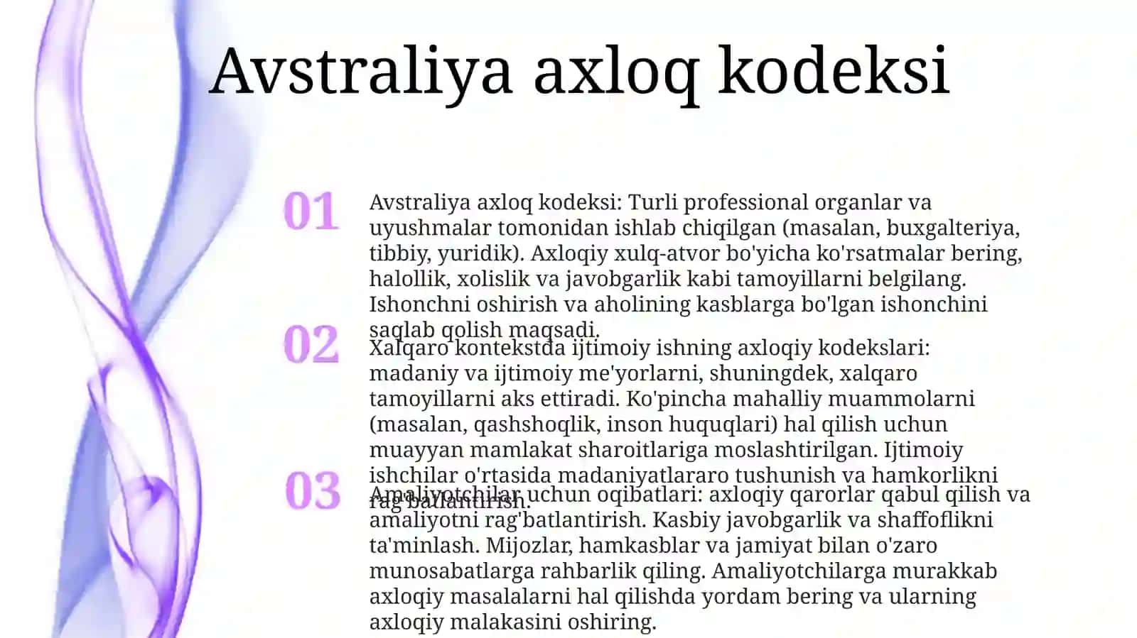 Turli Davlatlarning Ijtimoiy Ish Axloqiy Kodekslari 2