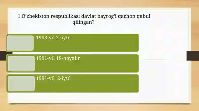O'zbekiston Respublikasi Davlat Bayrog'i 2