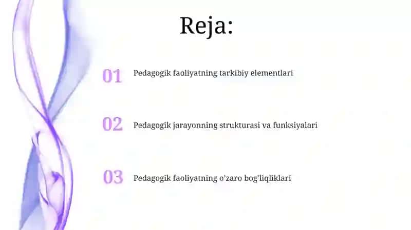 Pedagogik faoliyatning tarkibiy tuzulmasi 2