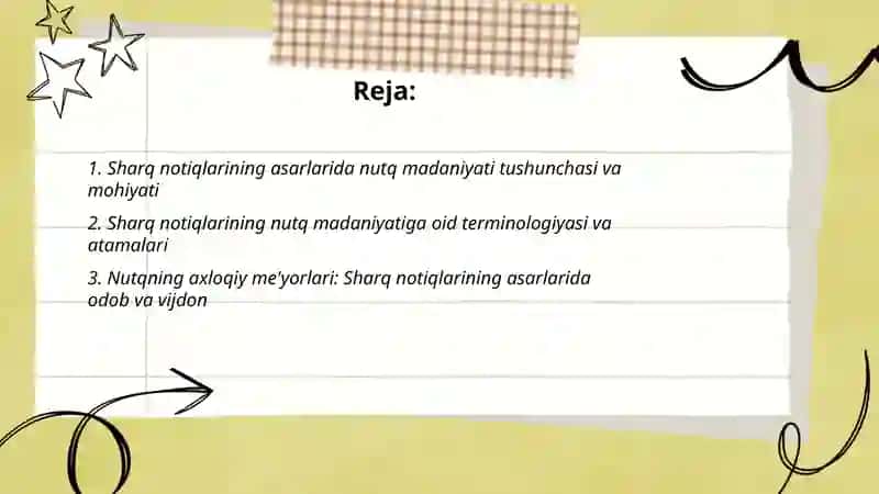 Sharq notiqlarining asarlarida nutq madaniyatiga doir qarawlar 2