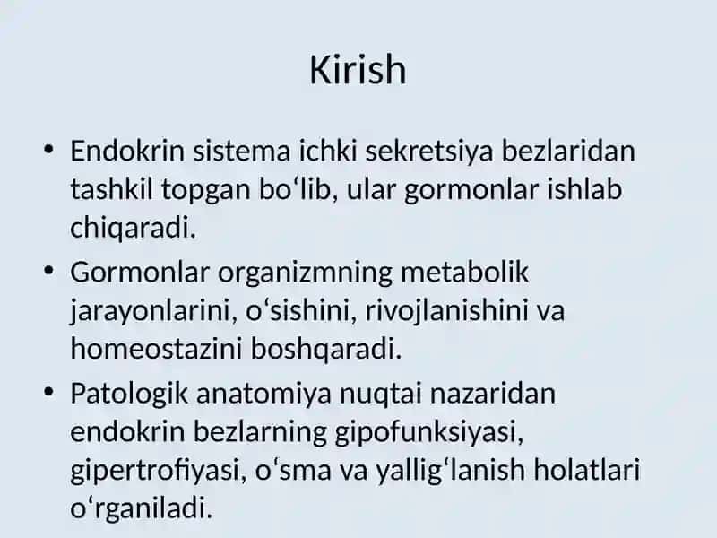 Endokrin sistemasi kasalliklari 2