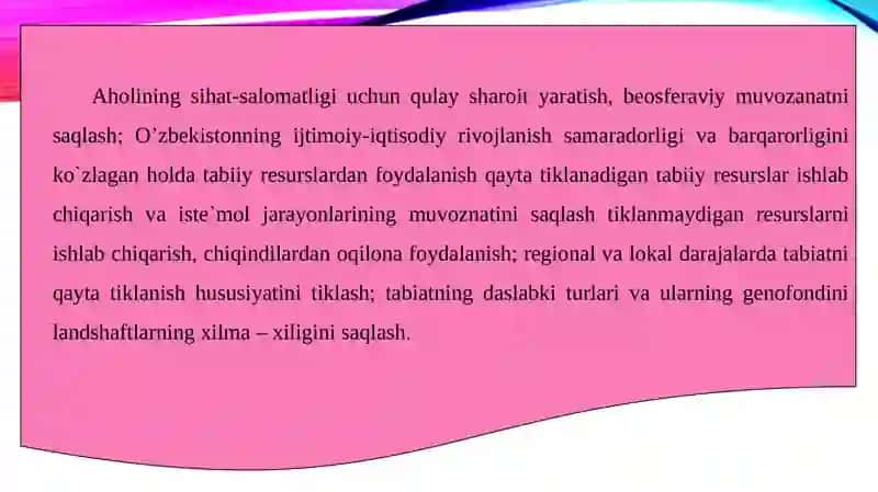O’zbekistondagi ekalogik muammolar va ularni hal qilish usullari 2