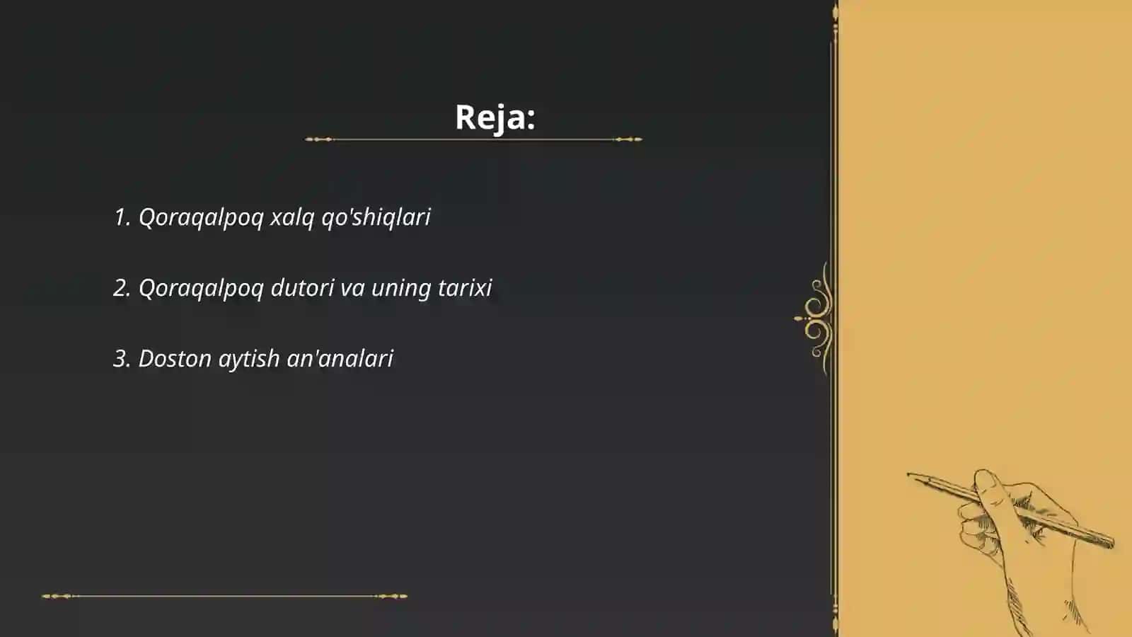 Qoraqalpoq xalq musiqa an'analari 2