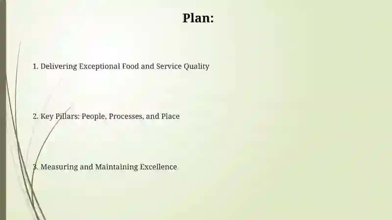 Delivering Exceptional Food and Service Quality 2
