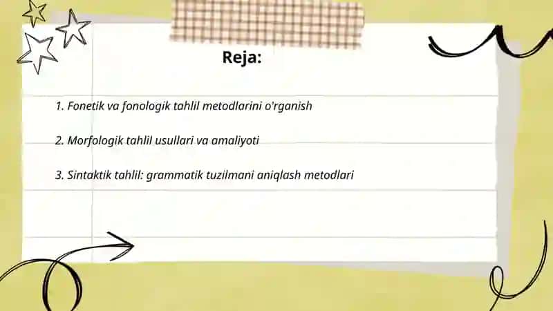 Lingvistik tahlil metodlari 2
