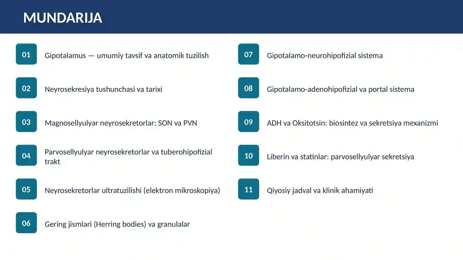 GIPOTALAMUS NEYROSEKRESIYASINING STRUKTURAVIY ASOSLARI 2