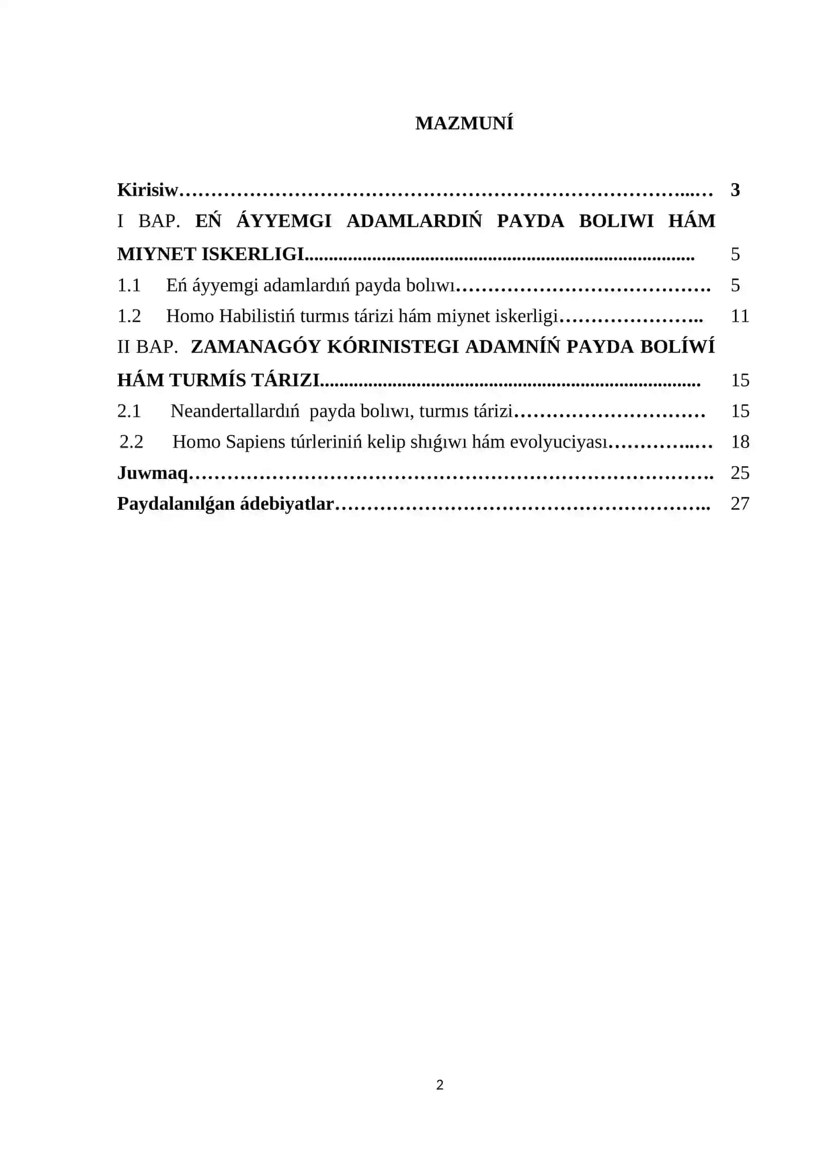 Evolyutsiya tarixi 2