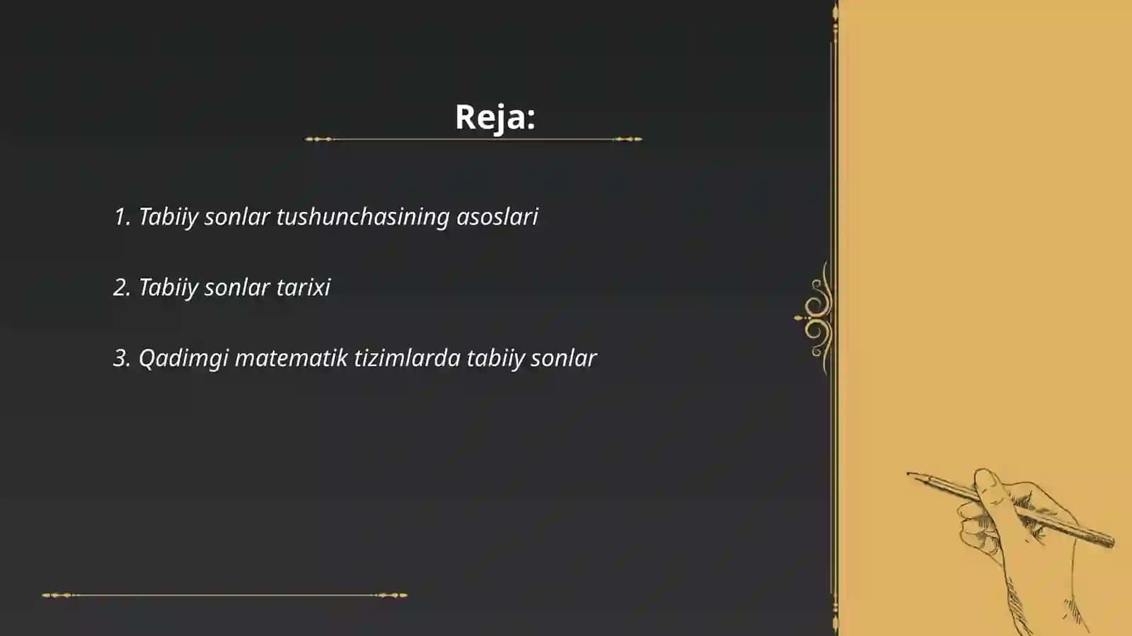 Tabiiy son va 0 tushunchasining vujudga kelishi tarixini oʻrganish 2
