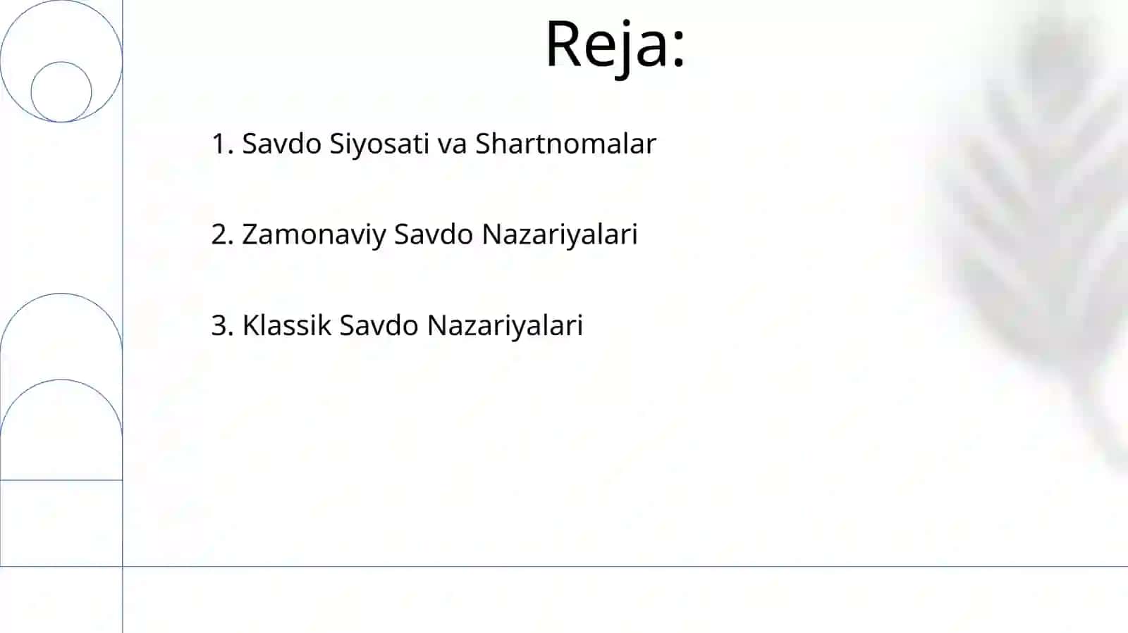 Xalqaro savdo nazaryalari 2