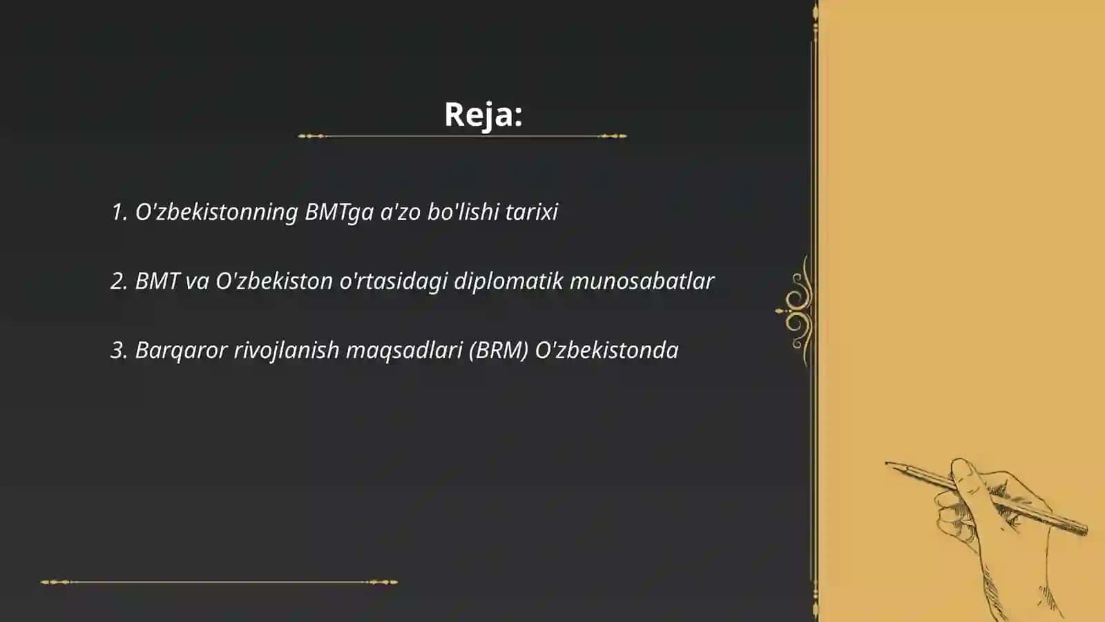O'zbekiston va BMT urtasidagi munosabatlar 2