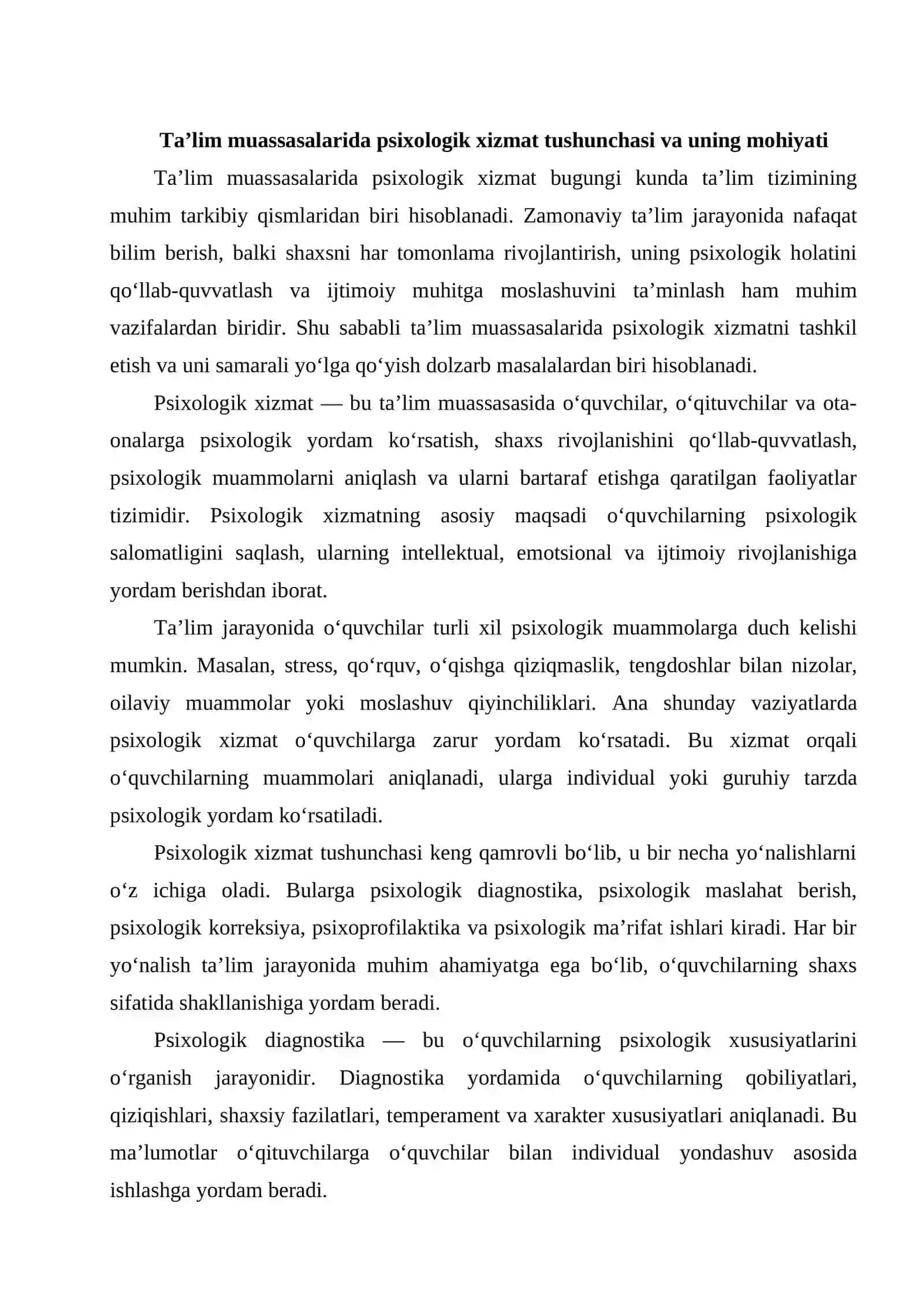 Ta'lim muassasalarida psixologik xizmat 2