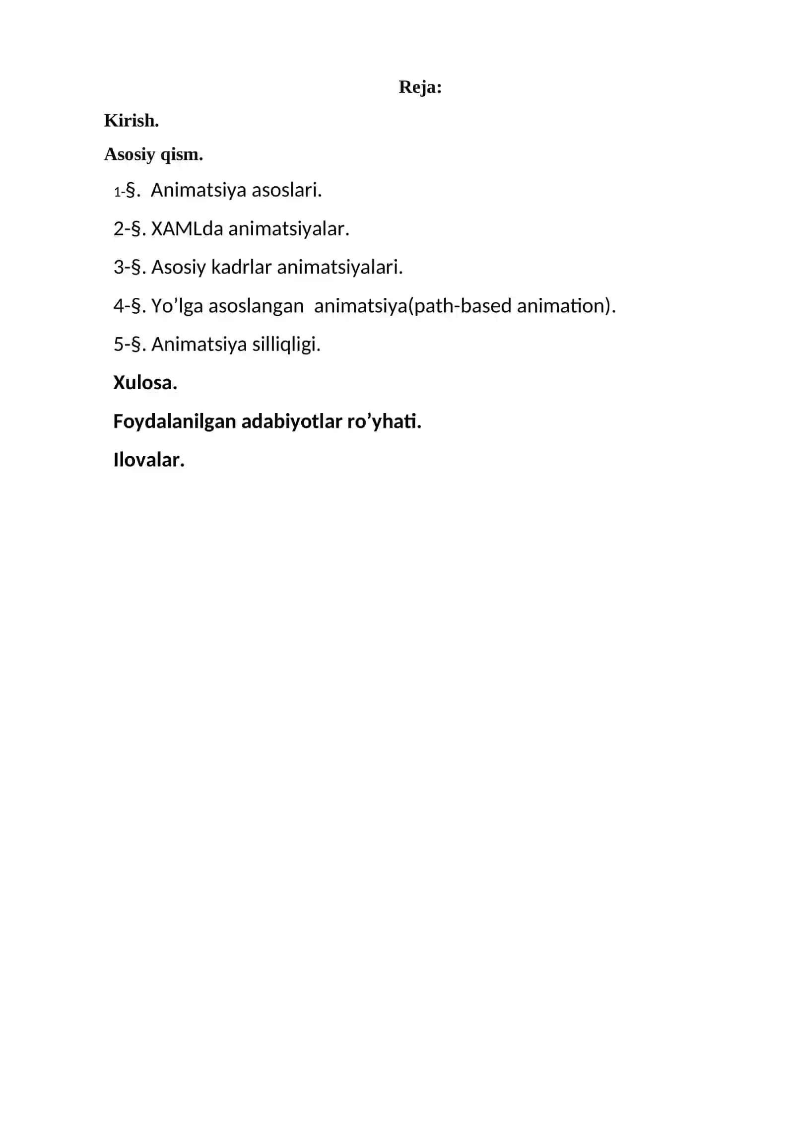 WPFda animatsiyalar bilan ishlash 2