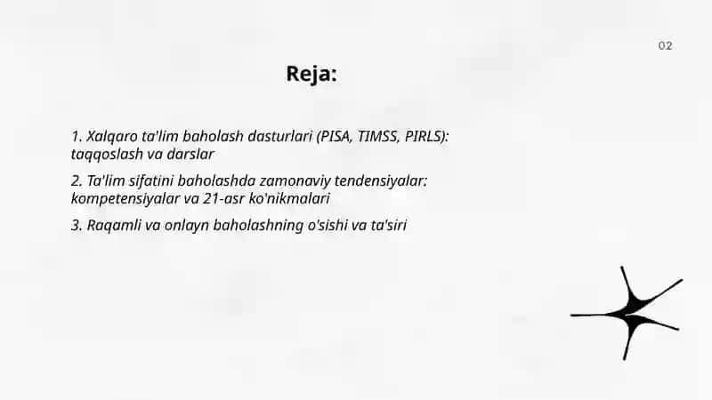 Xalqaro Ta'lim Baholash Dasturlari 2